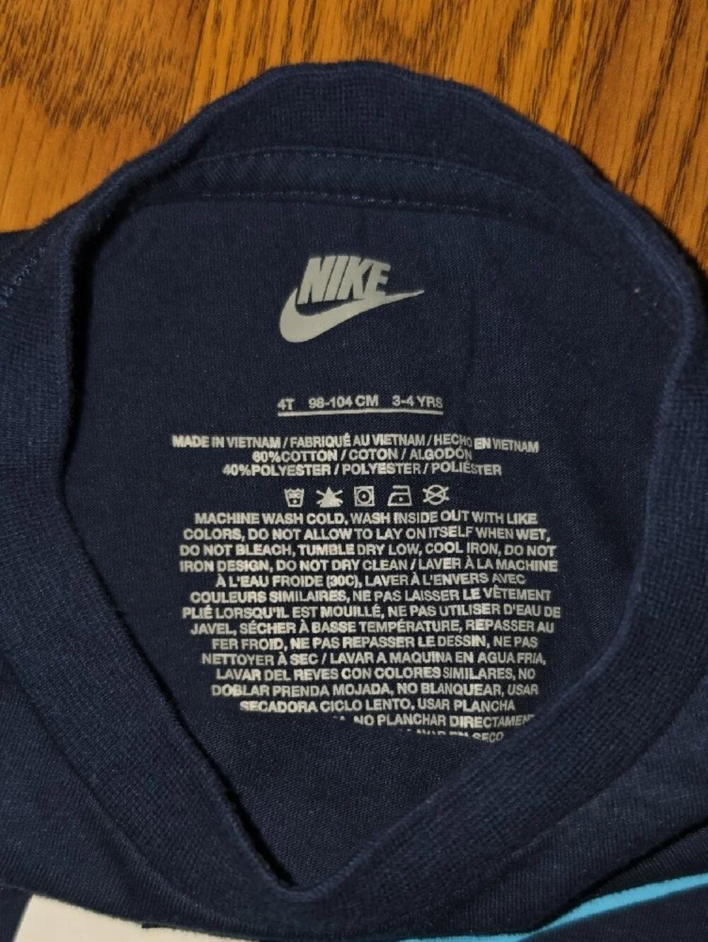 Nike Navy and Light Blue Logo Tee & Shorts Set